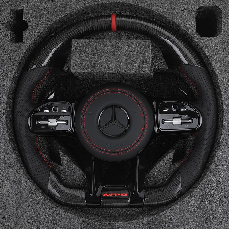 Volante in carbonio per Mercedes W213 CLS C257 W205 C63 AMG